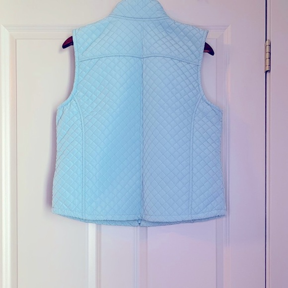 Izod Quilted Vest in Light Blue, Size L in Like New Condition - Picture 3 of 6